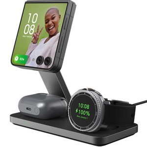 파우트 3in1 맥세이프 무선충전기 갤럭시워치8 갤럭시 폴드 z플립 호환 HANDS7(S)