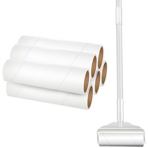 생활공식 사선컷팅 강력 테이프클리너 3단 롱핸들 본품 + 리필 6p + 케이스 세트, 숏핸들 17.3 x..., 1개