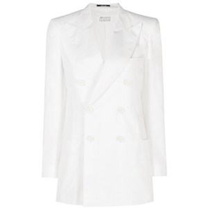 메종 마르지엘라 더블 브레스티드 테일러드 블레이저, 화이트계열, Italy 40(KR 55)