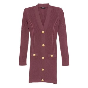 발망 V넥 니트 미니 드레스, 바이올렛/보라계열, France 36(KR 55)