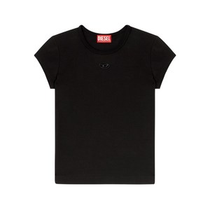 디젤 T-안지 로고 자수 티셔츠, 블랙계열, Standard XS(KR 44)