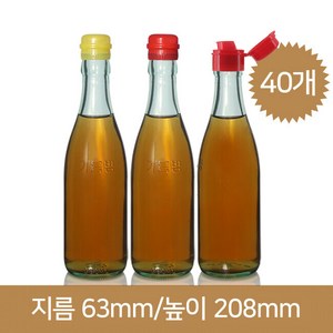 청참기름350ml 숏캡 40개, 40개 1BOX[무료배송], 빨강