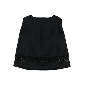 마르니 레이스 패널 민소매 블라우스