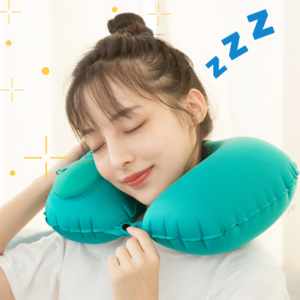 라쿤 에어펌프 기내 여행용 목베개