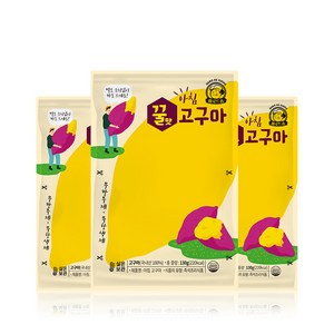 바로먹는 꿀고구마 120g x 3팩 / 개별포장 / 실온 보관, 3개