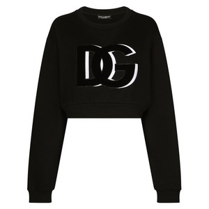 돌체앤가바나 DG 로고 크롭 티셔츠