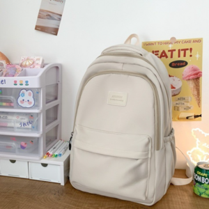 엑지 남녀공용 심플 방수 데일리 백팩