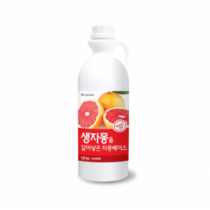 생과일을 갈아만든 자몽베이스1.8kg, 1.8L, 3개