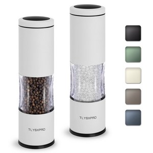 TLYSXPRO 소금 후추 글라인더 통후추 그라인더 깨갈이 그라인더 깨 그라인더, 200.3ml, 2개