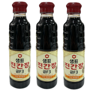 샘표 진간장 금F3, 500ml, 3개