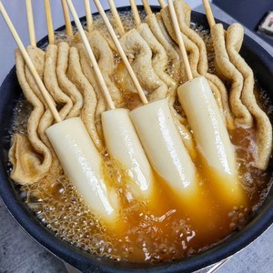 역전 글루텐프리 NO밀가루 프리미엄 우리쌀 꼬치어묵탕SET 빨간 쌀어묵+맑은 쌀어묵+물떡꼬치 세트 캠핑 어묵탕 밀키트, 1.21kg, 1세트