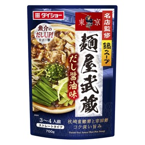 멘야무사시 나베 스프 육수간장맛 스트레이트 타입, 700g, 1개