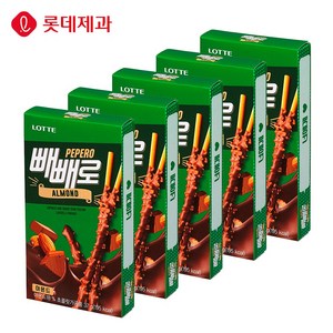 빼빼로 롯데제과 아몬드, 37g, 5개