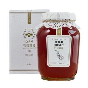 소백산청정농원 천연 야생화꿀 100 % 자연산 벌꿀