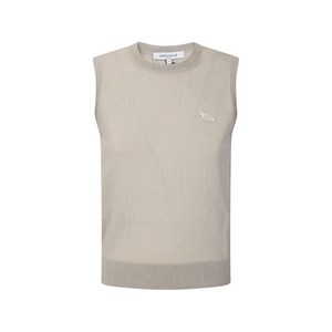 메종키츠네 폭스 자수 베스트, 베이지계열, XS(KR 44)