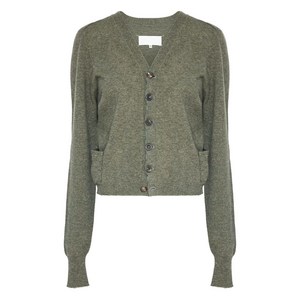 메종 마르지엘라 퍼프 소매 버튼 가디건, 그린계열, Standard S(KR 66)