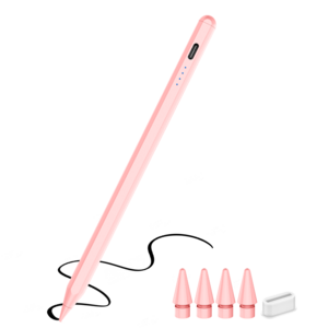 JAMJAKE 아이패드 호환 스타일러스 펜슬 스마트 터치펜 초미세 펜촉 USB-C 충전식 + 여분 펜촉 증정 Q52