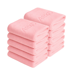 아크디 먼지없는 호텔 고급 수건, 베이비핑크, 10개