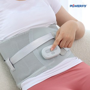 [본사/당일출고]파워플라이 허리 복부 EMS 마사지기 허리조아 SH-P5 온열 진동 저주파 허리 안마기 보호대