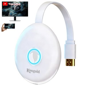 Koogold 5G 4K 미라캐스트 무선미러링 동글 MHL 스마트폰 미러링 Airplay 유튜브 Youtube 호환