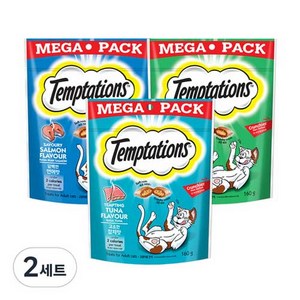 템테이션 고양이 워너비 간식 3종 세트, 혼합맛(담백한 연어..., 2세트