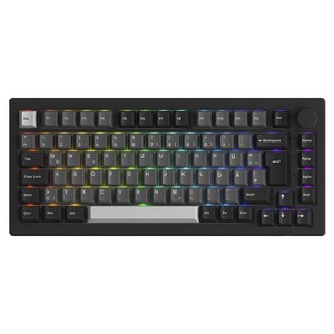 AKKO 5075B 플러스 풀 키 롤오버 가스켓 구조 기계식 키보드 V3 프로 밀크블루축