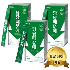 당당때문에 혈당 관리 액상스틱 바나바잎 꾸지뽕 여주 바나바잎 뽕잎 추출물, 90개, 15ml