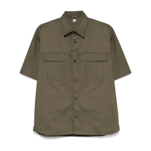C.P.컴퍼니 로고 패치 코튼 셔츠, 그린계열, Standard M(KR 100)