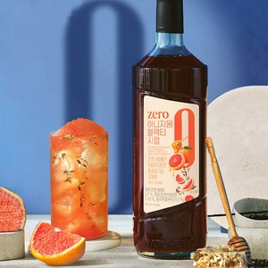 네이쳐티 zero 허니자몽블랙티 시럽, 1L, 1개