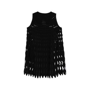 엠포리오아르마니 컷아웃 미니 드레스, 블랙계열, Italy 38(KR 44)