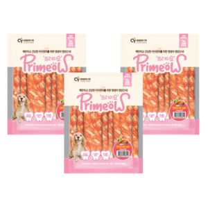 프리미요 강아지 스틱껌, 연어, 240g, 3개