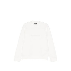 엠포리오아르마니 로고 디테일 스웨트셔츠, 베이지계열, Standard XXL(KR 110)