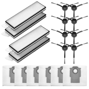 로보락 S8 Max V Ultra 더스트백 필터 브러쉬 먼지봉투 호환 부품, 1세트, 소모품