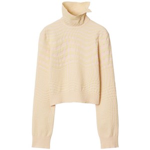 버버리 와프 하운즈투스 자카드 스웨터, 베이지계열, Mid standard XS(KR 44)