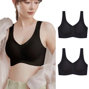 SAHINER 패드일체형 심리스 브라 1+1