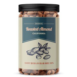 신서리티 캘리포니아 로스팅 아몬드 100%, 200g, 1개