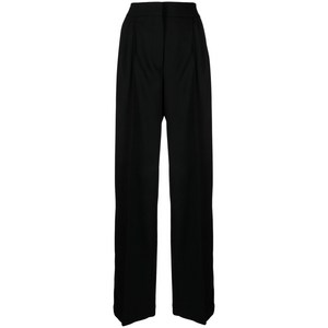 메종키츠네 플리츠 울 혼방 와이드 팬츠