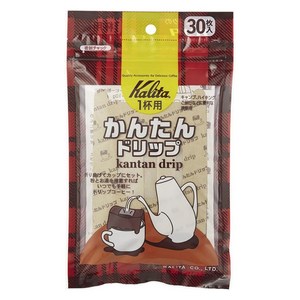 칼리타 간단 드립 커피필터, 30개, 1개