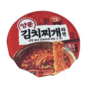 하림 양푼김치찌개라면 컵 102g, 7개