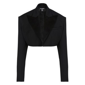 발망 그랑 드 푸드르 크롭 재킷, 블랙계열, France 42(KR 77)