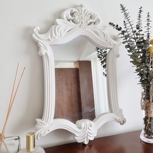 프렌치 사격형 화장대 화이트 엔틱 인테리어 벽거울 월데코