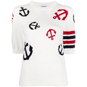 톰 브라운 앵커 인타르시아 니트 탑