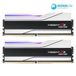 지스킬 DDR5 6000 CL32 TRIDENT Z5 NEO RGB J 화이트 패키지 64GB(32Gx2)