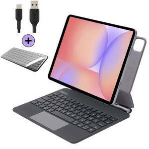 케이스나라 갤럭시탭 S10 Lite 라이트 호환 매직 블루투스 무선 키보드 케이스 보호 커버 SM-X400 X406N