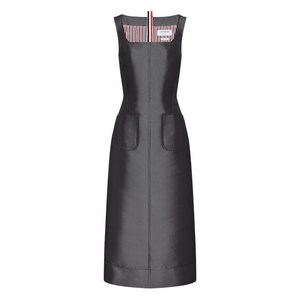 톰 브라운 스퀘어 넥 패치 포켓 드레스, 그레이계열, Italy 40(KR 55)