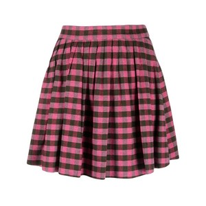 겐조 하이웨이스트 체크 패턴 스커트