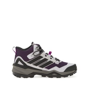 아디다스 테렉스 스카이체이서 미드 레이스업 스트라이프 스니커즈, US 8.5(KR 255), 바이올렛/보라계열+그레이계열