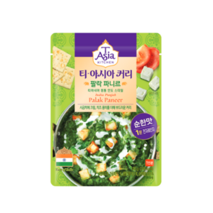 티아시아키친 팔락 파니르 커리, 170g, 1개