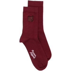 메종키츠네 볼드 폭스 헤드 양말, EU 36-38, 레드계열