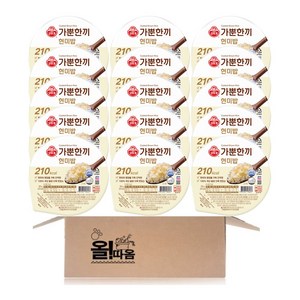 (올따옴) 오뚜기 가뿐한끼 현미밥, 150g, 15개